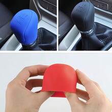 1pc Car Silicone Gear Shift Knob Cover, Anti-Slip Handle Protector, 6-Speed Manual Car Interior Accessory - 1 Piece Silicone Gear Shift Cover - View 1