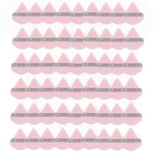 24pcs/15pcs/8pcs/3pcs Flocked Triangle Makeup Sponges, Soft & Fluffy Texture, Suitable For Face & Body Powder Puff, Mixed Set Makeup Beauty Tools - Pink - View 16