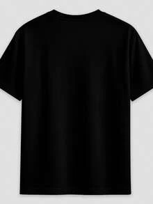 Basic Unisex T-Shirt, Angra Band, Black, Streetwear, 100% Cotton, Retro Vintage Print - 黑色 - 查看 2