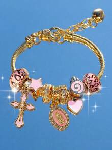 粉紅色聖母十字架