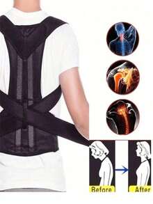 男士桑拿背心压缩衣，氯丁橡胶塑身内衣，束腰带，拉链压缩背心 - 黑色 - 查看 2