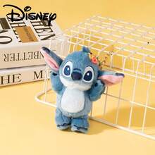 Disney 1个莉萝与史迪奇官方卡通毛绒挂件，可作包包装饰或生日礼物 - 藍色 - 查看 6