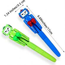 1/2 Pcs Boxing Robot Ballpoint Pens-A Fun Pen,A Hilarious Gift For Friends, And Birthday Party Gifts,School And Office Supplies,Or Student Gifts,Featuring A Boxing Arm And A Crisp Button Sound Effect - Boxing Robot - View 3
