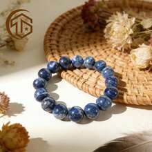 Zhenwei xina A Bohemian-Style Lapis Lazuli Bracelet, Suitable For Ladies To Wear Daily As A Gift. It Can Be Presented As A Valentine's Day Gift, Mother's Day Gift, St. Patrick's Day Gift, And Birthday Gift - Blue - View 5