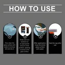 Cepillo de limpieza de película de aceite de vidrio, limpieza de manchas de agua y suciedad del parabrisas y el espejo retrovisor, paño de limpieza brillante - Líquido - Ver 7