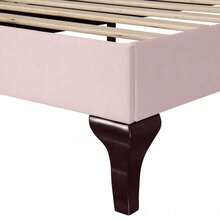 Kids Bed Frames, Headboards & Footboards - Pink + Velvet + 90cm*200cm - View 11