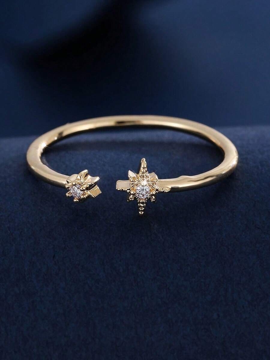 1pc Fashion Minimalist Open Ring, Suitable For Women's Daily Wear