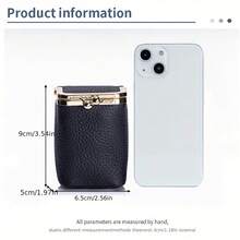 Lipstick Storage Box - Classic Cosmetic Bag With Kiss-Shaped Clasp, Women's Small Wallet, Fashionable Lipstick Case And Coin Purse, Lightweight Black Everyday Carry - Ideal Gift, Travel Essential, Clutch - Multicolor - View 6