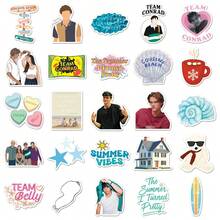 50张《我变漂亮的那年夏天》主题贴纸，美观实用，是电视剧周边产品，防水乙烯基材质，可用于水瓶、笔记本电脑、手机、滑板、剪贴簿、日记本等，是馈赠佳品。 - X - 查看 4