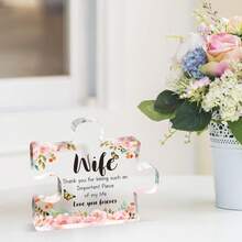 Gift For The Wife - Printed Acrylic Block Jigsaw Puzzle Decoration - The Birthday Gift Meticulously Prepared By The Husband For His Wife - Exquisite Gifts For Wedding Anniversary, Mother's Day, And Wife's Birthday, Creative Suggestions - 1PC - View 4