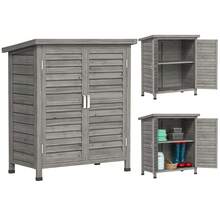 Outsunny Armoires de rangement - Gris - Voir 2