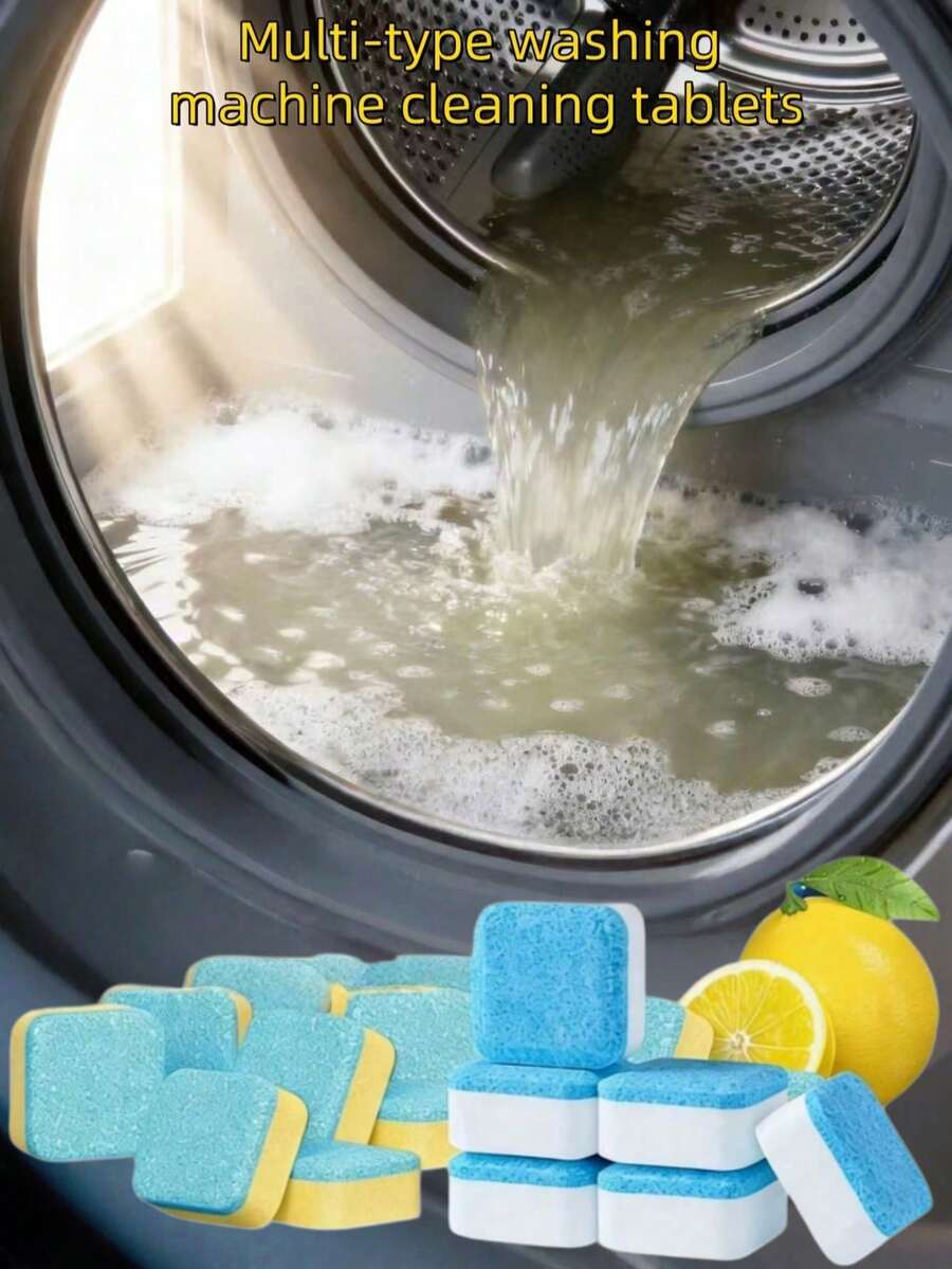 Limpiador multiusos con aroma a limón para lavadora: limpieza profunda y desodorización para lavadoras de carga frontal y superior - Multicolor - Ver 1