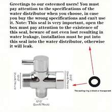 1 Set Stainless Steel High Pressure Bidet Sprayer, Classic Toilet Faucet Companion, Bathroom Toilet Spray Cleaning Gun With Hose And T-Adapter, Water-Saving Handheld Bidet Sprayer - G1/2 - View 6