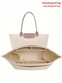 LePliage 手提包收纳内胆，女士毛毡托特包收纳内胆，9格毛毡内袋，手提包收纳袋，适用于各种手提包，时尚内衬袋，女士手提包，女士托特包 - 彩色 - 查看 10