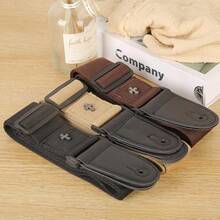 Correa de guitarra folk de algodón, diseño clásico personalizado para guitarra eléctrica, bajo - Multicolor - Ver 2