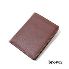 RFID Blocking Genuine Leather Trifold Wallet For Men And Women - Brown - View 11