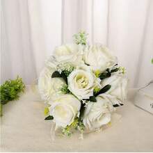 Wedding Bouquet, Bridesmaid Flower, Artificial Rose Bouquet, New Design For Brides. - 5Pcs - View 3