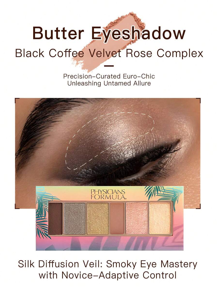 Physicians Formula Colored Eyeshadow Six-Color Eyeshadow Waterproof, Matte - Eyeshadow - View 1