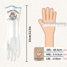 Cartoon Household Cleaning Gloves, Kitchen Dishwashing Gloves, Non-Slip Household Gloves, Suitable For Small Hands, Flexible Operation, High Elasticity, Laundry Gloves, Cleaning Supplies, Cleaning Tools - Multicolor - View 9