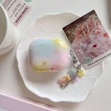 Funda para auriculares con diseño de teñido anudado, funda para auriculares IMD adecuada para AirPods 1/2/3/4/Pro - Blanco - Ver 11