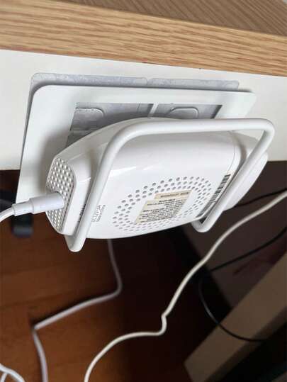 1pc No-Drill Router Mount Wall-Mounted Set-Top Box Shelf Wifi Shelf Holder Living Room Wall Bracket Adjustable And Secure Wall Mount For Your Cable Box Ideal For Cable Box, Router, Modem, Wi-Fi Devices, DVR, And More Shelves For Wall Bedroom Room Decor Office Decor Living Room Home Decor