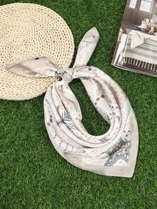 1pc Summer Beach Resort Boho Ocean Element Print Bandana - Multicolor - View 5