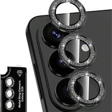 Alloy Glitter Rhinestone 1pc Galaxy S26 Ultra/S26 Plus/S26 Camera Lens Protector, Single Metal Ring Tempered Glass Lens Cover, [Strong Adhesion] Anti-Scratch Ultra-Thin High-Definition Transparent Lens Cover, 1pc, CD Pattern, Glitter, Rhinestone, Multiple Styles & Colors Mother's Day Gift Anniversary Gift - Multicolor - View 47