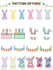 Personalized Easter Canvas Tote Bag, Easter Bunny Bag With Name Print, Easter Bag, Easter Bunny Basket, Kids Easter Egg Hunt Bag, Easter Gift Bag, Easter Basket - Multicolor - View 7