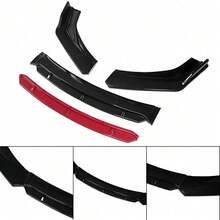 Shoze Front Bumper Lip Splitter Kit Spoiler For General Motors Car Body Protector Front Bumper Guard Decoration Protection Black - Black - View 8
