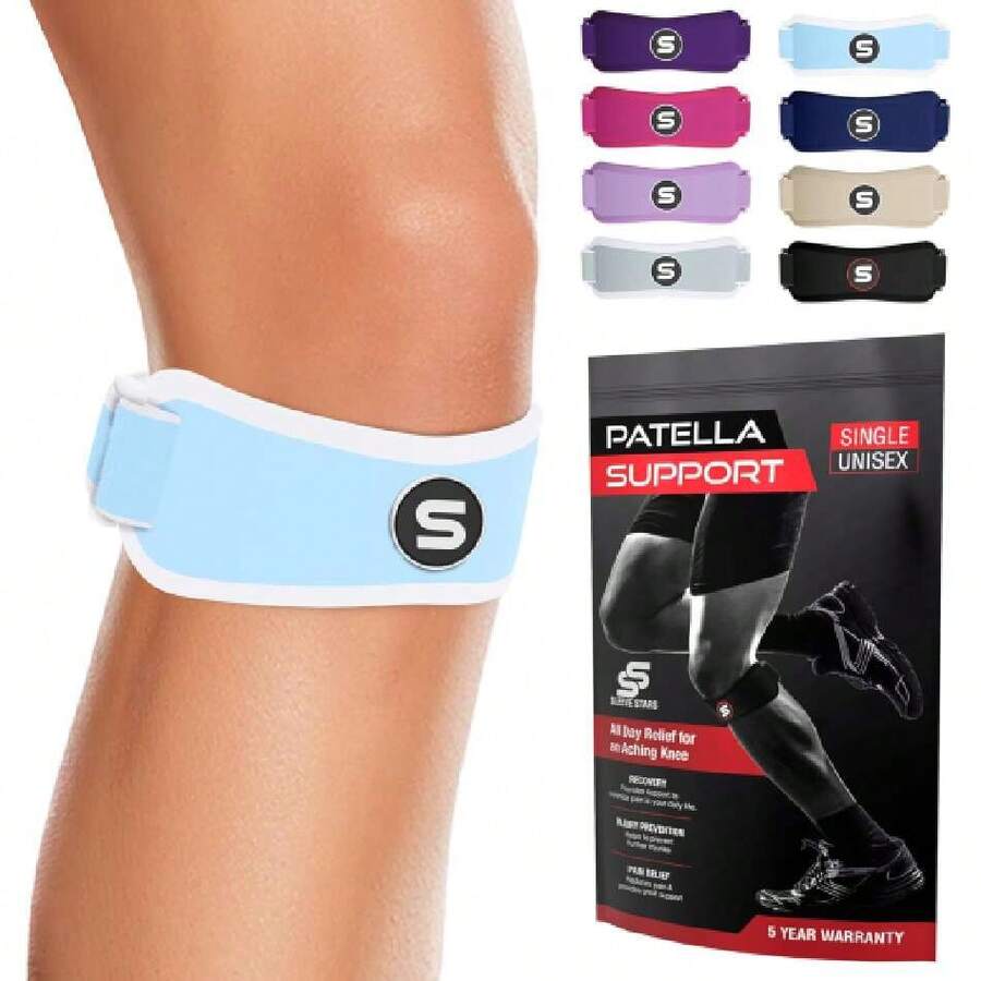 Sleeve Stars Knee Brace With Patellar Tendon Support Strap For Children, Youth, Women And Men With 3 Lengths, Knee Strap By Swedish Brand Osgood Schlat, 41940358 - Blush Crush - 查看 1