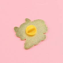 汉堡巨人蝾螈珐琅胸针 可爱海洋动物胸针翻领别针徽章 背包服装配饰 时尚珠宝礼品 - 粉色 - 查看 7