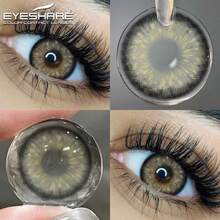 Eyeshare 1 Pair Eye Makeup Look Pupilentes Contact Eyewear For Eyes Gray 1 Year Disposable - Grey - View 8