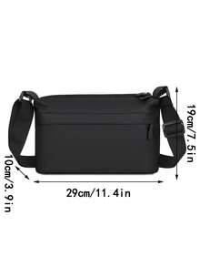 New Minimalist Casual Men's Crossbody Bag, Waterproof And Wear-Resistant Large Capacity Shoulder Bag, Student School Bag, Outdoor Travel Commuter Bag, Versati - Multicolor - View 8