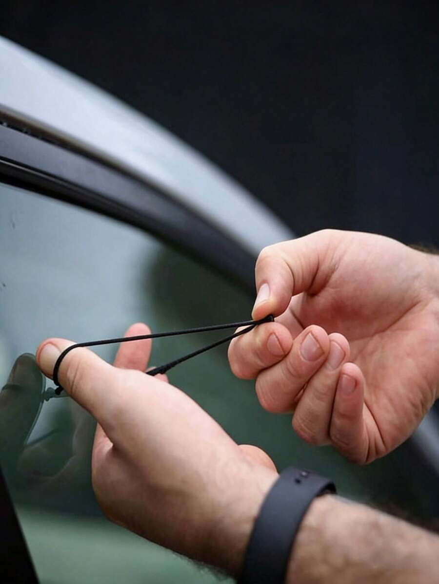 Pulsera de supervivencia EDC, herramienta de escape con rompedor de ventanas de coche, pulsera portátil con rompedor de ventanas de coche, rompedor de cristal templado de escape de emergencia rápido - Multicolor - Ver 1