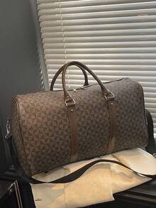 男女通用手提单肩旅行包，大容量运动健身包，过夜行李包 - 彩色 - 查看 8