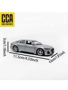 1:43 Audi RS7 Alloy Car Model, Smooth Handling, Pullback Driving, Openable Doors, Collectible & Gift - Multicolor - View 2
