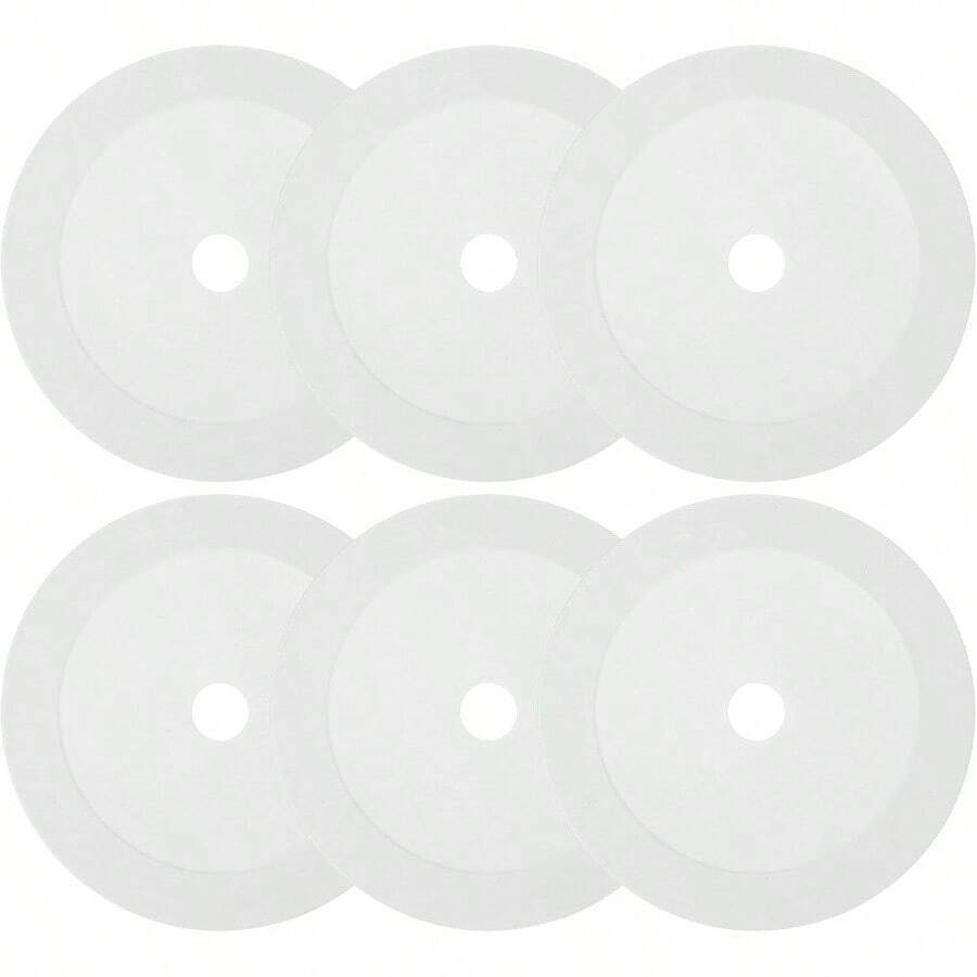 6Pcs Flat Cones, 6 Inch Spot Markers Small Flat Soccer Training Cone Basketball Agility Practice Sports Training Equipment - White - View 1
