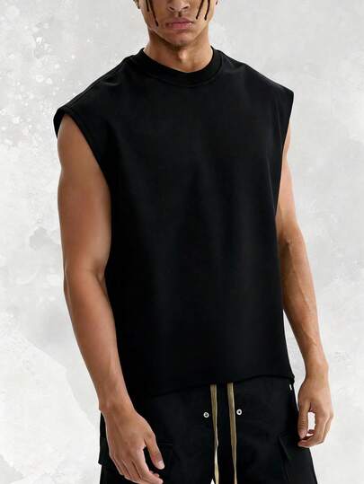  GRDR Men's Classic Minimalist Sleeveless Crew Neck Tank Top, Suitable For Sports, Fitness And Daily Wear