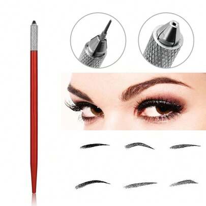 1pc Manual Tattoo Pen, Permanent Makeup Machine, Microblading Eyebrow Lip Pen, Tattoo Needle