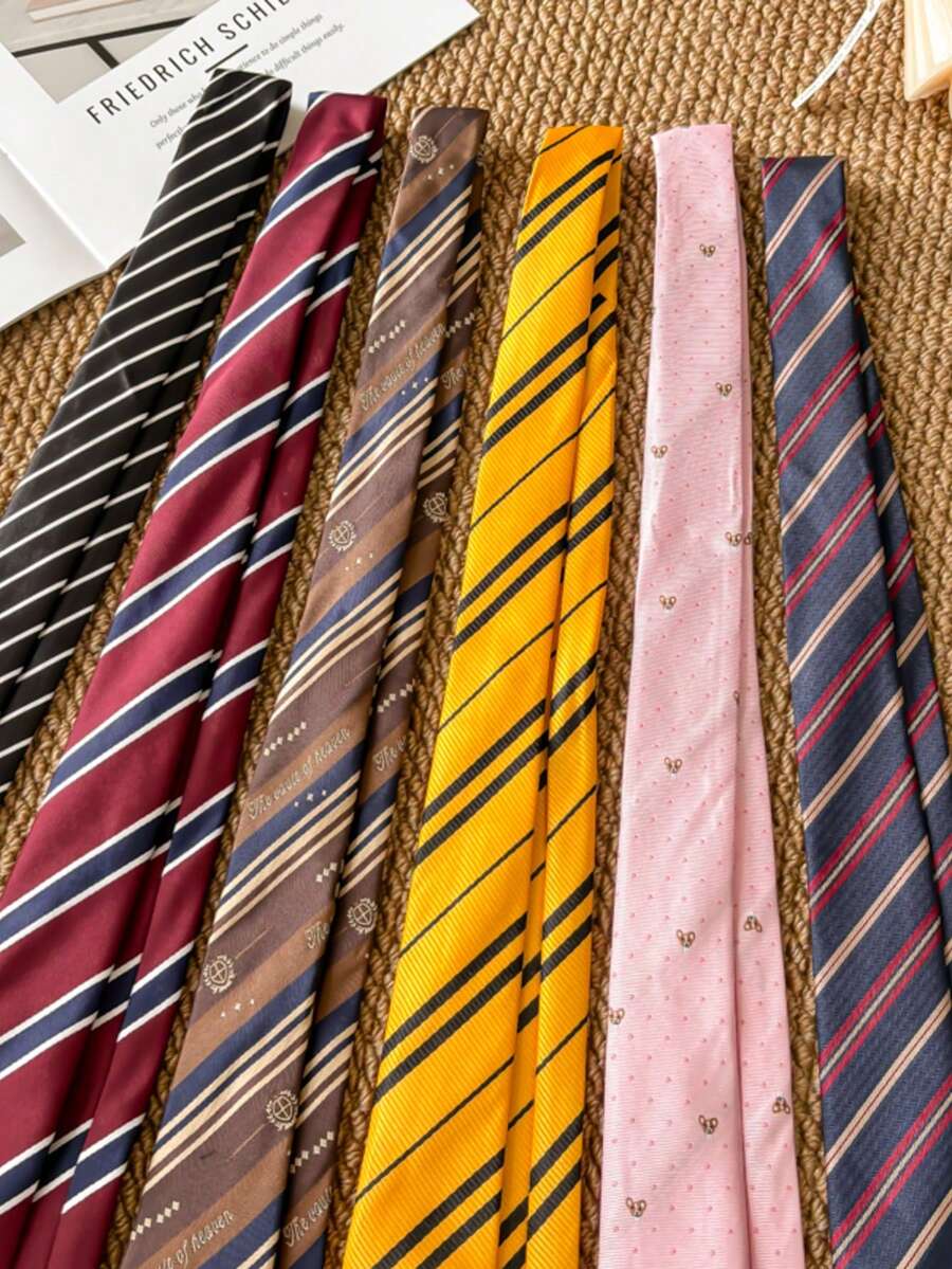 1件时尚棕色格子领带，复古2026新款腰带，优雅裤装/服装配饰 - 彩色 - 查看 1