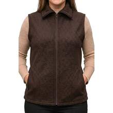 NASHLY Women Sweater Vests - 棕色 - 查看 1