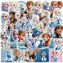 50pcs Disney Frozen Themed Stickers, Frozen Party Favors, Cartoon Princess Elsa Stickers Suitable For Books, Diaries, Phone Cases, Laptops, Tablets, Water Bottles, Ideal For Holidays, Birthdays, Rewards, Gift Decorations, Fun Gifts - Multicolor - View 6