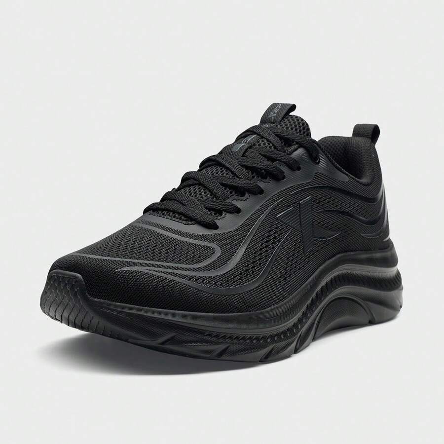 XTEP 黑色时尚多功能男士跑步鞋 - 黑色 - 查看 1