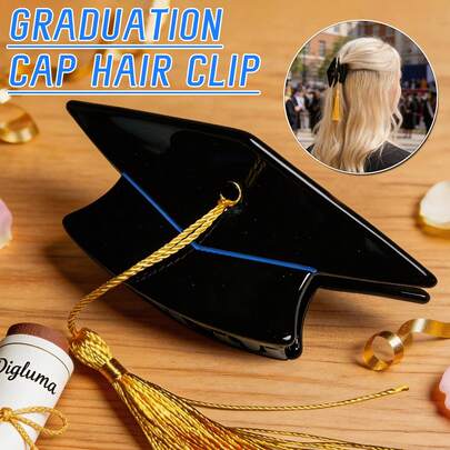 Creative Graduation Cap Hair Clip - Graduation Party Favors, Ideal For High School And College Graduates, Best Gift For Soon-To-Be Graduates - Party Gifts