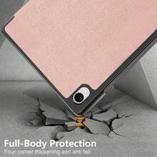 适用于三星 Galaxy Tab A11+ 2025 / A11 2025 / A9+ 2023 / A9 2023 / S10 / S9 / S8 平板电脑的保护套。采用三折设计，具备智能休眠/唤醒功能。 - 玫瑰金 - 查看 3