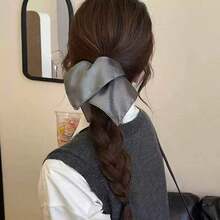 Premium Mullet Scrunchie Hair Ties, High Elasticity Hair Rope For Bun, Ponytail, Hair Bobbles ,Gym Sport Outfit Hair Accessories Head Accessories Rubber Bands - màu nâu - Xem 9