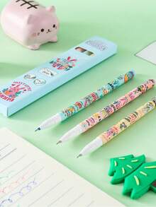 3/6pcs Easter Theme Erasable Ballpoint Pen Set, Rabbit Design Stationery Set, Suitable For School, Office, Back To School Season And Easter Gifts - Erasable Pen - View 10