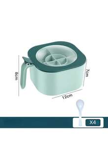 Four-Compartment Spice Storage Box With Spoon - Integrated ABS Spice Container Set, Ideal For Home And Restaurant Use, Rechargeable Kitchen Spice Storage Box, Magnesium Rod/Flint-Free - Multicolor - View 7