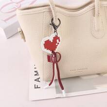 7 Pieces Of PVC Soft Rubber Dopamine Star Heart Hanging Rope Car Keychain, Keychain Accessories, Bag Pendant - Multicolor - View 11