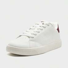 XTEP 男士白色/团队红色跑步鞋，送给男朋友的绝佳礼物 - 帆白/團隊紅 - 查看 1